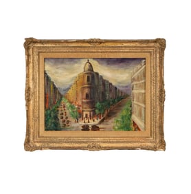 ESTHER SEYMOUR STEVENSON Mid Century Boulevard de Italiens Paris France oil