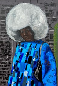 Finding Solace in Foreign Soil 1 - 21st Century, Contemporary, Portrait, Women, 2024