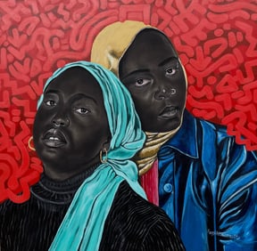 Soul Sister 1 - 21st Century, Contemporary, Portrait, Women, Love, Africa, Face, 2024