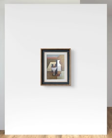 Manner of Amédée Ozenfant - Oil painting on cardboard signed 1923
