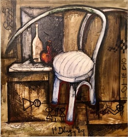 Vitaly Dlugy White Chair, 1989 Oil on Canvas