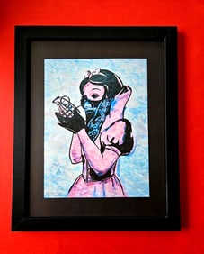 ALEXANDER DULAC | MY BANKSY SNOW WHITE Hand Signed Print Ed. of 10 COA