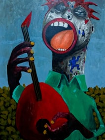 Rhythm of Hope -21st Century, Contemporary, Neo-Expressionism, Mixed Media Music, 2023