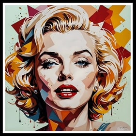 FENZOLINI "MARILYN"- TRIAL- Screenprint-Signed-38 x 38"- Warhol,Banksy- A BEAUTY