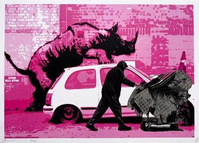 Death NYC Banksy Pink