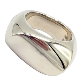 Authentic! Pomellato 18k White Gold Iconica Band Ring