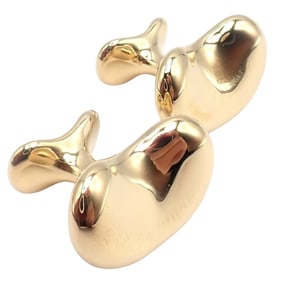 Rare! Vintage Tiffany & Co Peretti 18k Yellow Gold Extra Large Bean Cufflinks
