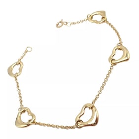 Vintage Tiffany & Co. 18k Yellow Gold Peretti 5 Loving Heart Bracelet