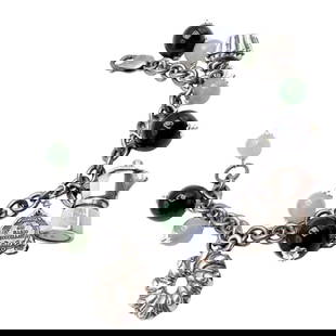 Rare! Vintage Mario Buccellati Silver Coffee Jadeite Onyx Bead Charm Bracelet: Rare! Vintage Mario Buccellati Silver Coffee Jadeite Onyx Bead Charm Bracelet Rare! Vintage Mario Buccellati Silver Coffee Jadeite Onyx Bead Charm Bracelet Product Description About This Piece: The Ra