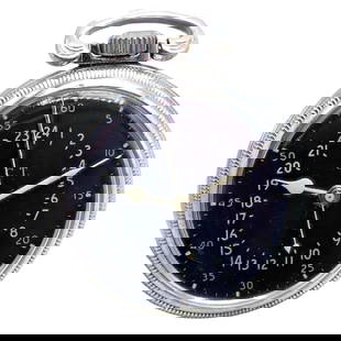 Hamilton GCT Pocket Watch 22 Jewels Dates To 1942 Keeps Exceptional Time 4992B: Hamilton GCT Pocket Watch 22 Jewels Dates To 1942 Keeps Exceptional Time 4992B Hamilton GCT Pocket Watch 22 Jewels Dates To 1942 Keeps Exceptional Time 4992B Product Description About This Piece: The