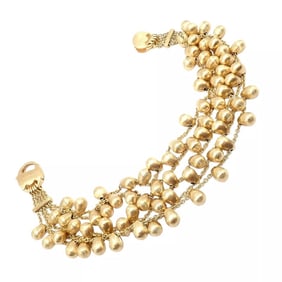 Authentic! Marco Bicego 18k Yellow Gold Five 5 Stand Acapulco Bead Bracelet