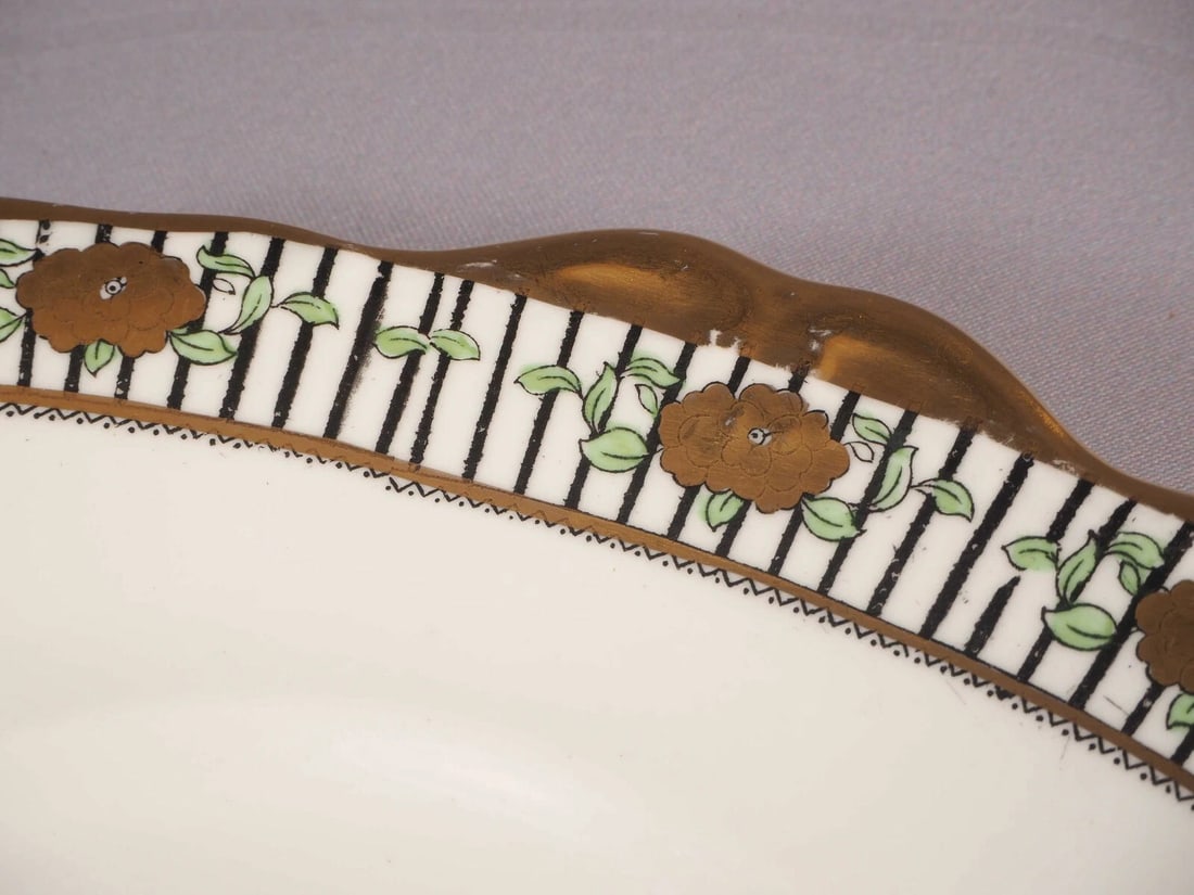 Royal Albert CROWN China Cake SANDWICH Snack TRAY DISH Square GOLDEN ROSE (1 of 4)