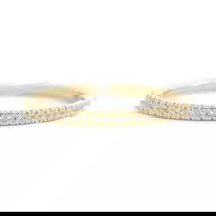 Thin Round Diamond Eternity Ring Wedding Band 14K Yellow Gold Size 6.75, .42 CTW: Thin Round Diamond Eternity Ring Wedding Band 14K Yellow Gold Size 6.75, .42 CTW This is a beautiful wedding band, anniversary ring or statement ring! Don't hesitate to ask any questions! Diamonds: 59