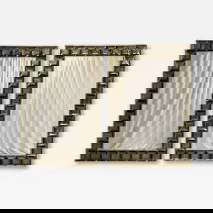 Contemporary, Wall Mirrors, Bronze Faceted Square Murano Glass, Italy, 2023: Title: Contemporary, Wall Mirrors, Bronze Faceted Square Murano Glass, Italy, 2023 Description: Contemporary, Wall Mirrors, Bronze Faceted Square Murano Glass, Brass, Italy, 2023 Pair of rectangular w