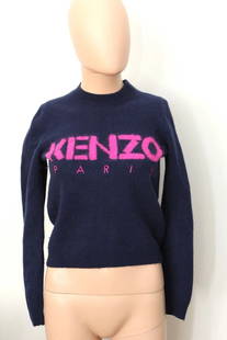 KENZO PARIS LARGE WOOL MOHAIR SWEATER TOP: NH5 AUTHENTIC ORIGINAL KENZO PARIS SIZE L 95% WOOL 3% MOHAIR 1% ACRYLIQUE 1% POLYAMIDE LUXURIOUS STYLE! SIGN OF TASTE! UNIQUE! TRENDY OUR MANNEQUIN IS 32''-25''-36'' PLEASE, CHECK OUR OTHER VINTAGE DE
