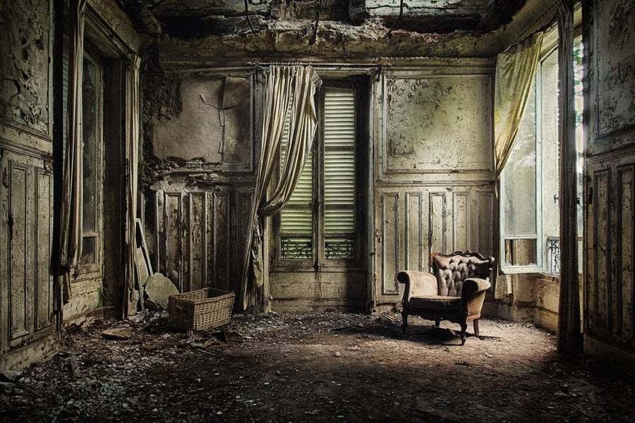 Chateau Verdure By Bruno Delattre: Description "Chateau Verdure" by Bruno DELATTRE An abandoned chateau. Unframed C Type Print Print size 30 x 40 inches Reserve: $626.00 Shipping: Domestic: Shipping rates are determined by