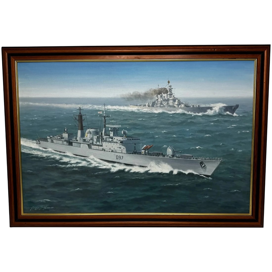 Titans of The Gulf HMS Edinburgh & USS Missouri in Operation Desert Storm: Titans of The Gulf HMS Edinburgh & USS Missouri in Operation Desert Storm ��⚓ TITANS OF THE GULF – HMS Edinburgh & USS Missouri Operation Desert Storm, 1991 — Original