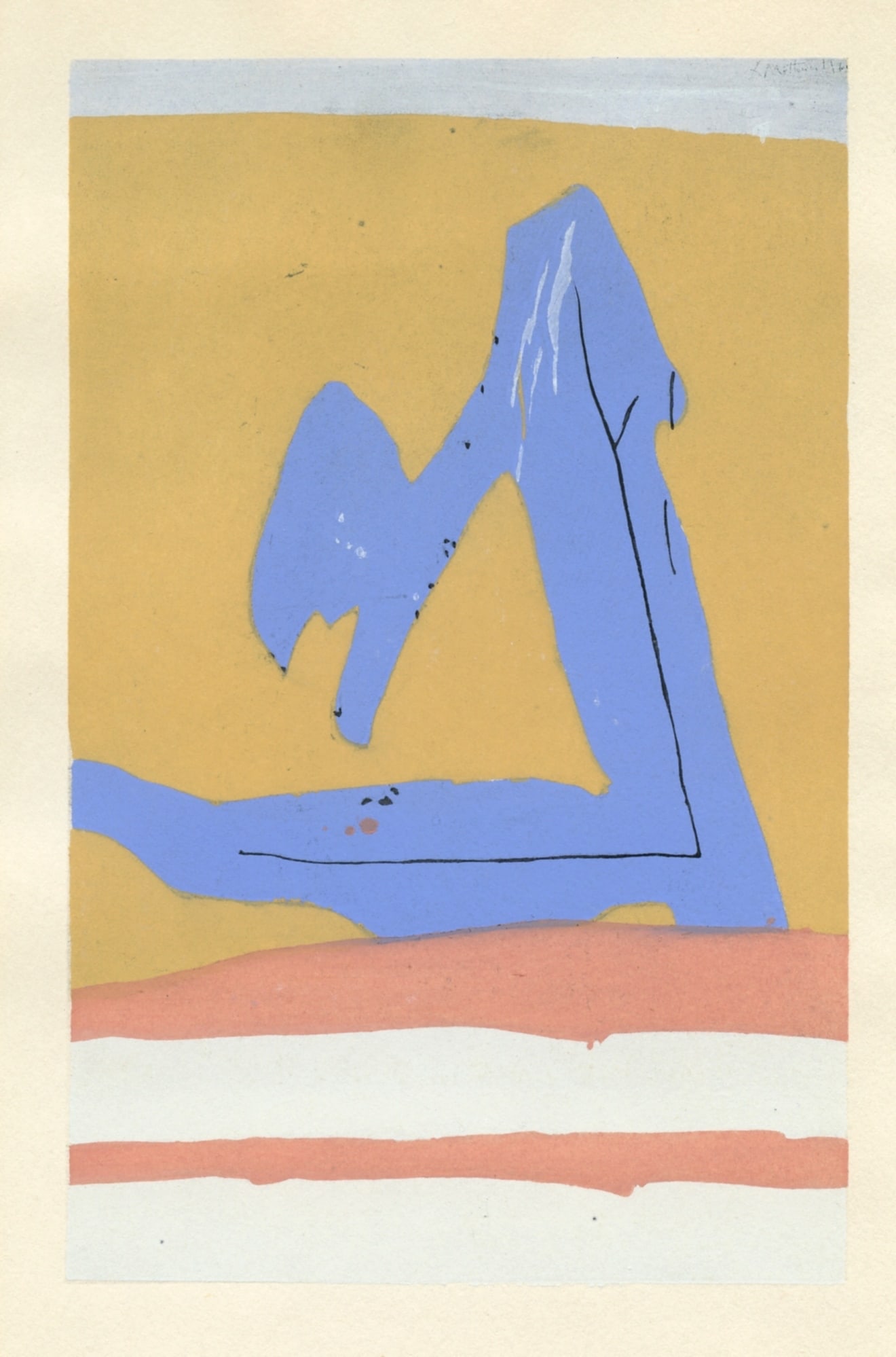 Robert Motherwell pochoir "Summer in Italy, No. 3" (1 of 1)