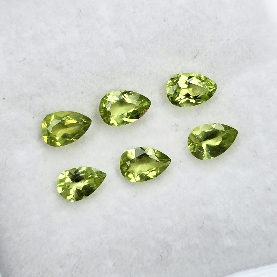 2.79 ct "AAA Grade" Natural Peridot Pear Set (1 of 2)