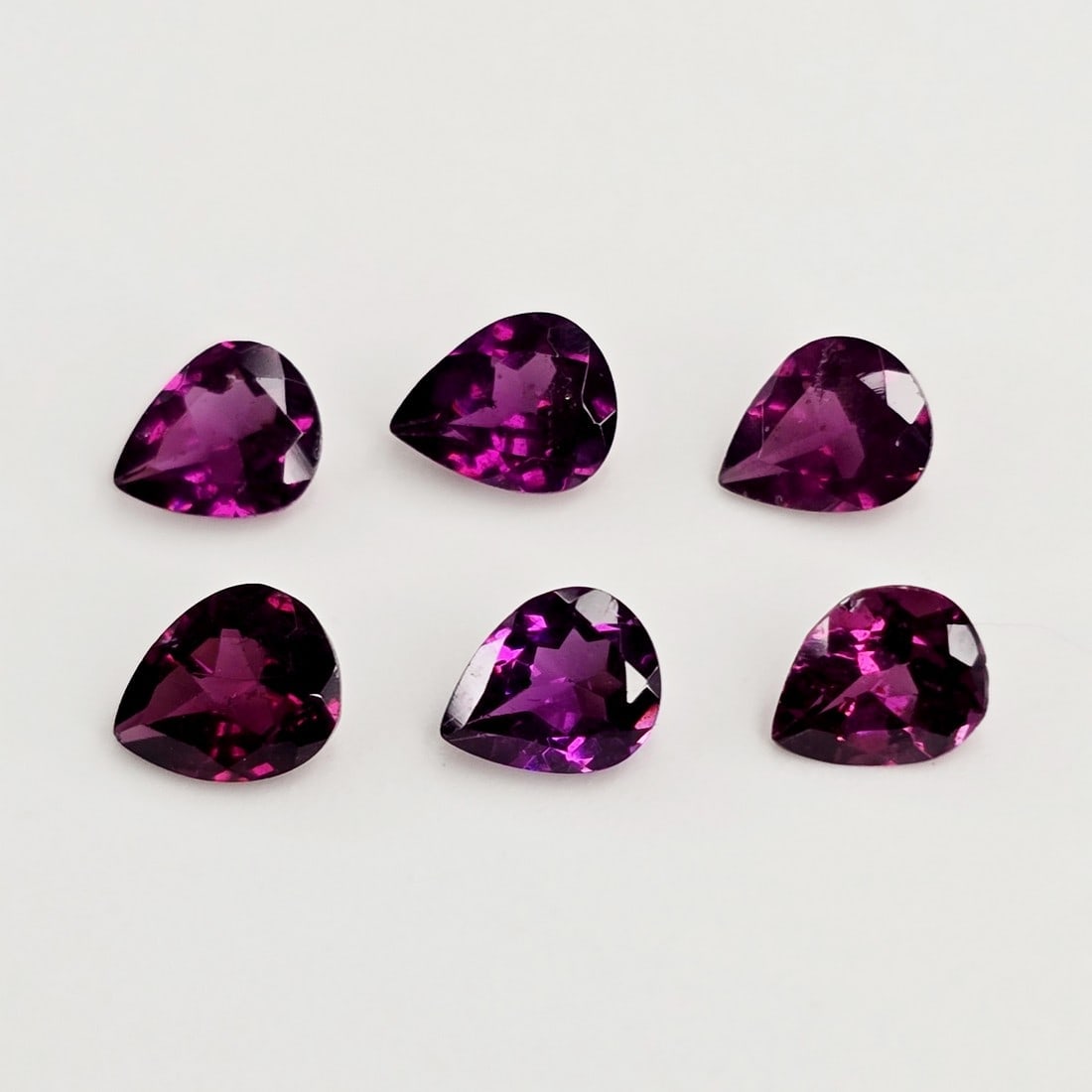 2.15 Ct Natural Rhodolite Garnet Pear Set (1 of 1)