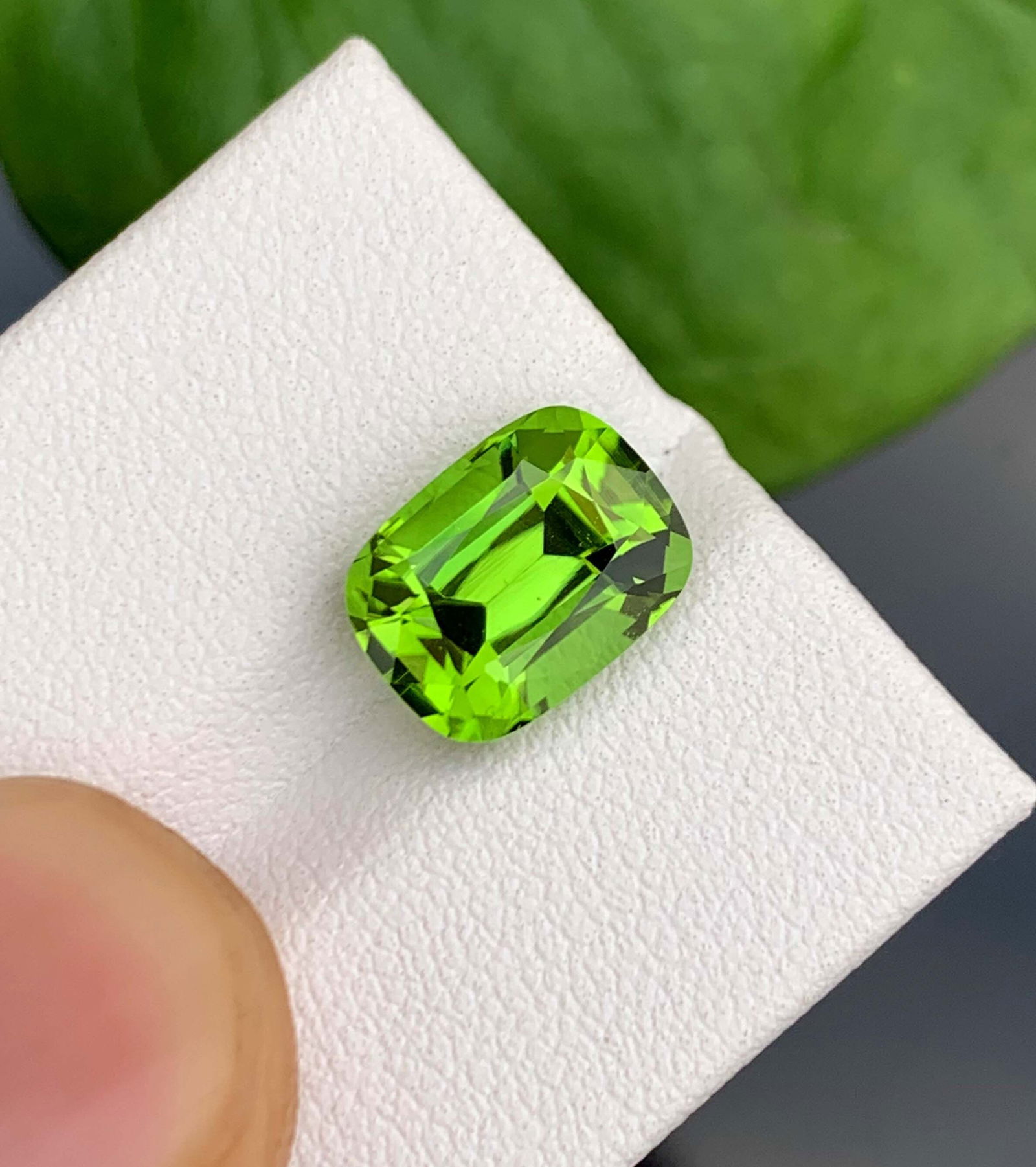 Natural Peridot Gemstones, Cushion Cut Peridot Loose Gemstone From Pakistan, August Birthstone - (1 of 5)