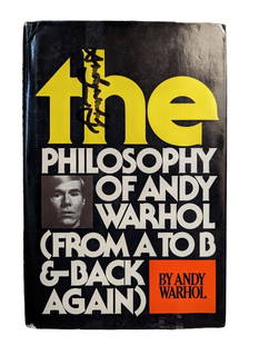The Philosophy of Andy Warhol Signed 1st: Title: The Philosophy of Andy Warhol Signed 1st Author: Andy Warhol Date: 1975 Publisher: N/A Edition: 1st edition Additional Information: (Art & Illustration / Essay, popular culture, counter culture