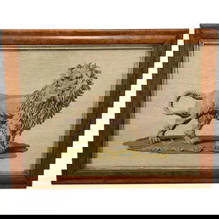 Beautiful Fine Artwork Victorian 19th Century Woolwork Standing Lion Tapestry: Beautiful Artwork Antique 19th Century Woolwork Standing Lion Tapestry 1 Beautiful Decorative Artwork Antique 19th Century Woolwork Standing Lion Wall Tapestry. Subject proud lion animal standing in p