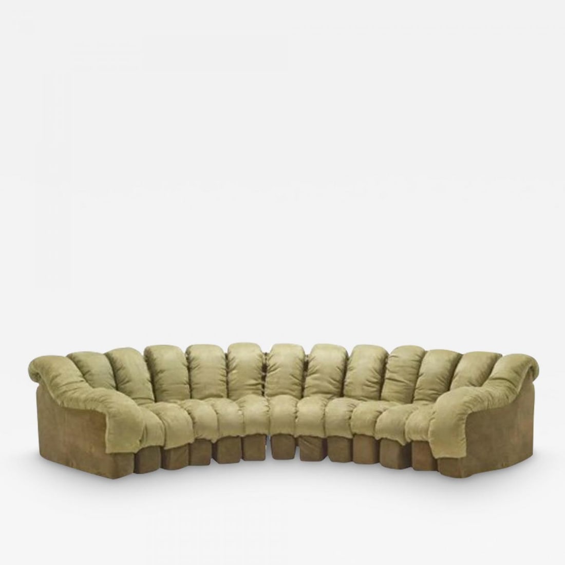 De Sede, Mid-Century Modern, DS-600 Non Stop Sectional Sofa, Green Fabric: Title: De Sede, Mid-Century Modern, DS-600 Non Stop Sectional Sofa, Green Fabric Description: De Sede, Mid-Century Modern, DS-600 Non Stop Sectional Sofa, Green Fabric Vintage 'Non-Stop' DS 600 sofa d