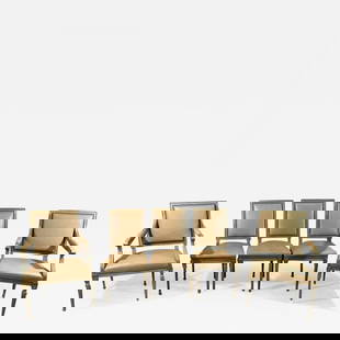 Set of Louis XVI Style Philippe Coudray Ateliers Dining or Conference Chairs: Title: Set of Louis XVI Style Philippe Coudray Ateliers Dining or Conference Chairs Description: Five Pieces Set of Louis XVI style Philippe Coudray ateliers dining or conference chairs. A set of five
