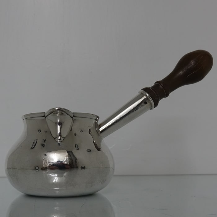Early 18th Century Antique George II Large Sterling Silver Brandy Pan London 1729 John Edwards II (1 of 8)