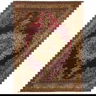 Red Antique Persian Lavar Kerman Flower Design Hand Knotted Wool Rug: Title: Red Antique Persian Lavar Kerman Flower Design Hand Knotted Wool Rug Description: This is a truly genuine one-of-a-kind. It has been Knotted for months and months in the centuries-old weaving c