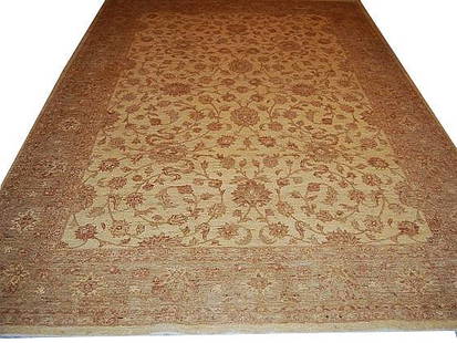 9' x 12' Ivory Green Chobi Peshawar Rug HT-765: Title:9' x 12' Ivory Green Chobi Peshawar Rug HT-765 Description:Size in Feet: Width: 8.9 x Length: 12.1 Size in Inches: Width: 105 in x Length: 145 in Rug Type: Area Rug Colors: Ivory Weave: Hand-kno