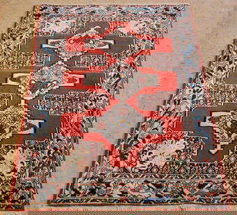 Persian BIJAR RUG 2'6" x 4'1": Title: Persian BIJAR RUG 2'6" x 4'1" Description:OLD, ANTIQUE MASTER PIECE HIGH KPSI HIGHLY DETAILED CLASSIC INDIVIDUAL WOVEN (Not workshop woven) Persian -BIJAR PRIENTAL RUG with exact size of 2'6" x