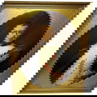 Large 19th Century Oil Painting Military Portrait Napoleon Bonaparte Emperor: Large 19th Century Oil Painting Military Portrait Napoleon Bonaparte Emperor 1 Large Important French Fine Art 19th Century Oil Painting Military Portrait Napoleon Bonaparte Emperor. Impress your clie