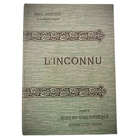 Vintage 20th Century Book "L'Inconnu" by Paul Hervieu - Paris