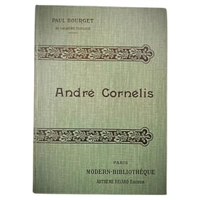 Antique 20th Century Book by Paul Bourget "André Cornélis" - Paris
