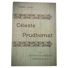 Vintage 20th Century Book "Céleste Prudhomat" by Gustave Guiches - Paris
