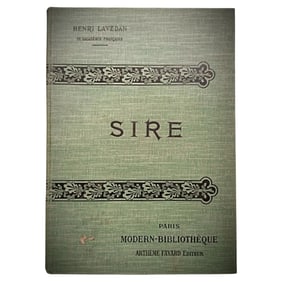 20th Century Book by Henri Lavedan – "Sire"