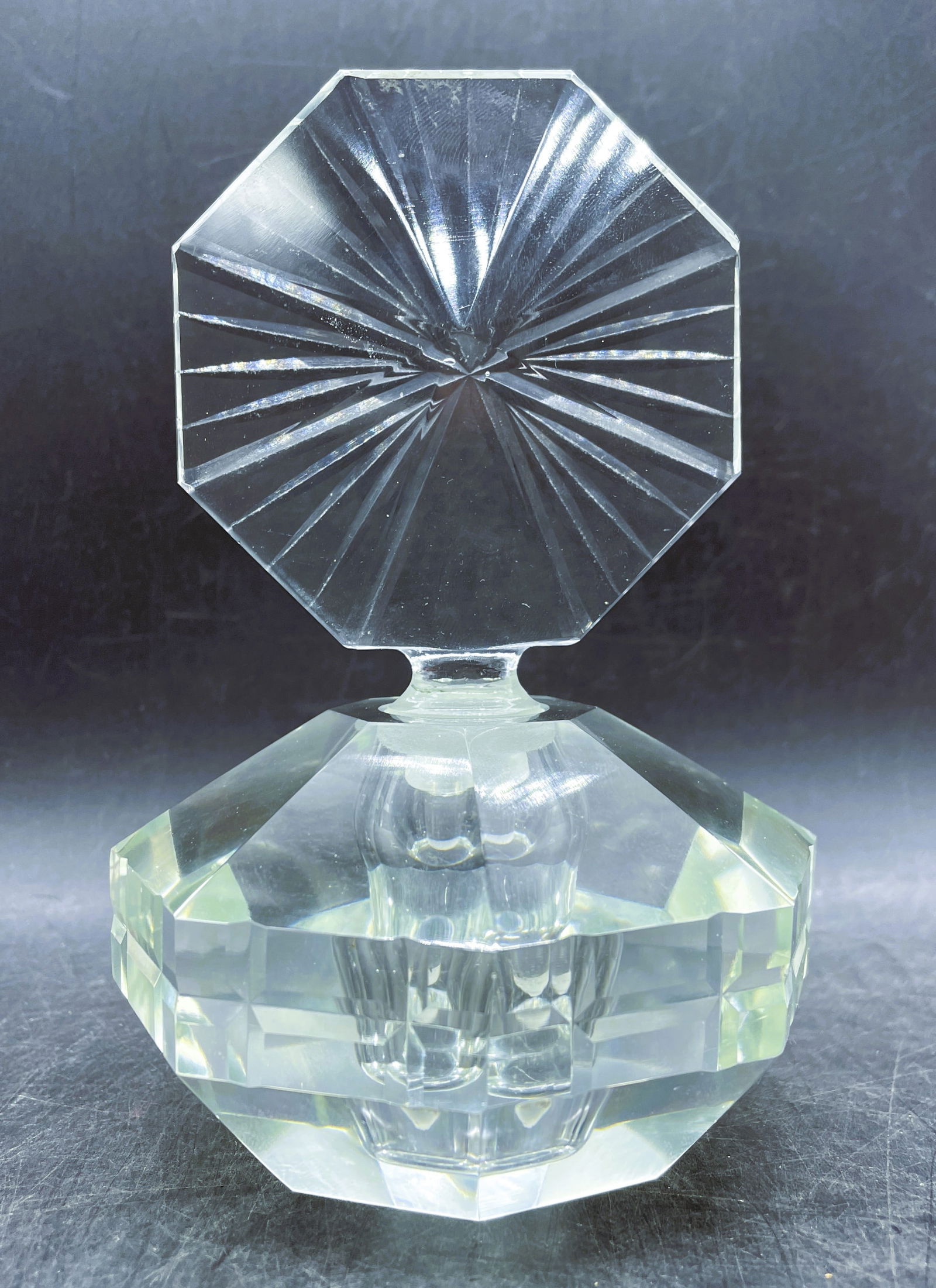 Vintage Czech Bohemian Glass Perfume Bottle (1 of 7)