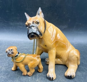 Large Boxer Dog and Pup Japan
