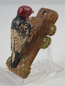 Red Headed Woodpecker Cast Iron Hubley Doorknocker