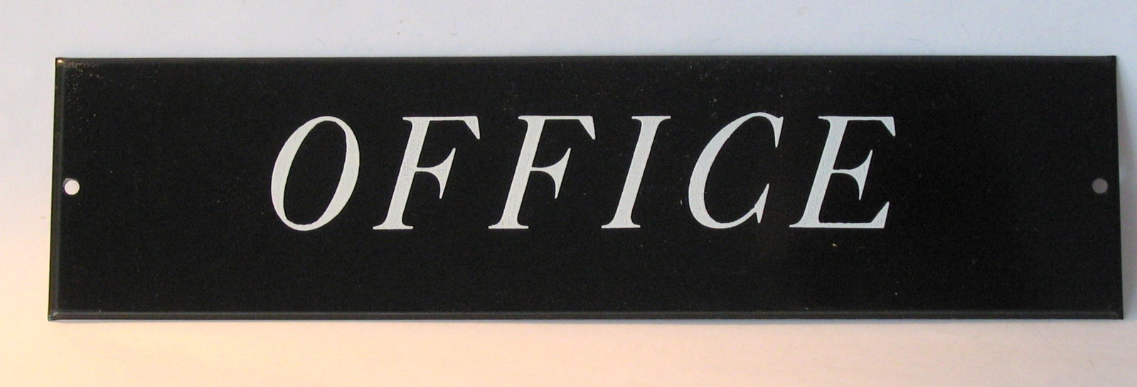 Vintage tin “OFFICE” sign.: Title: Vintage tin “OFFICE” sign. Date/Period: 1950's Dimension: 10” x 2 1/2” Additional Information: Nice vintage tin “OFFICE” sign in great original paint and con