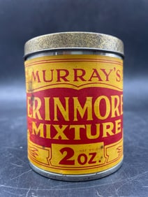 VINTAGE MURRAYS ERINMORE FLAKE TOBACCO TIN CIGARETTE SNUFF RARE EARLY 2 OZ CAN