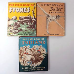 The First Book of Indians, Stones and Ballet Circa 1950 Hard Cover Dust Jacket