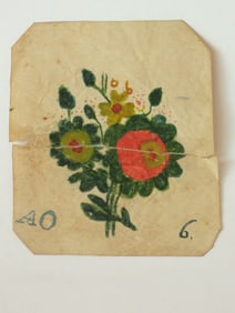 Antique Pennsylvania fracture book plate or love token.