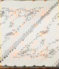 30's Floral Vine Applique Quilt