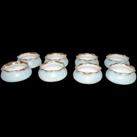 O & E.G. Royal Austria Porcelain Salt Cellars