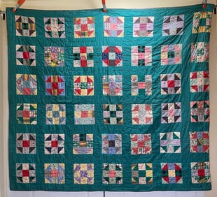 Two Sided Patchwork Quilt 68"×78"