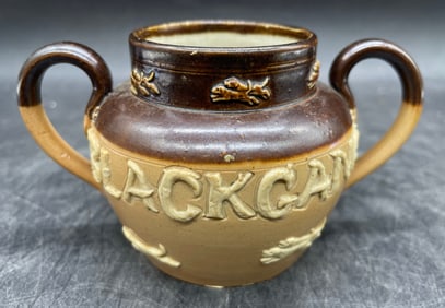 RARE ROYAL DOULTON BLACKGANG STONEWARE JUG w Handles