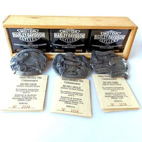 Harley-Davidson1994 Commemorative Eagle Belt Buckle Set